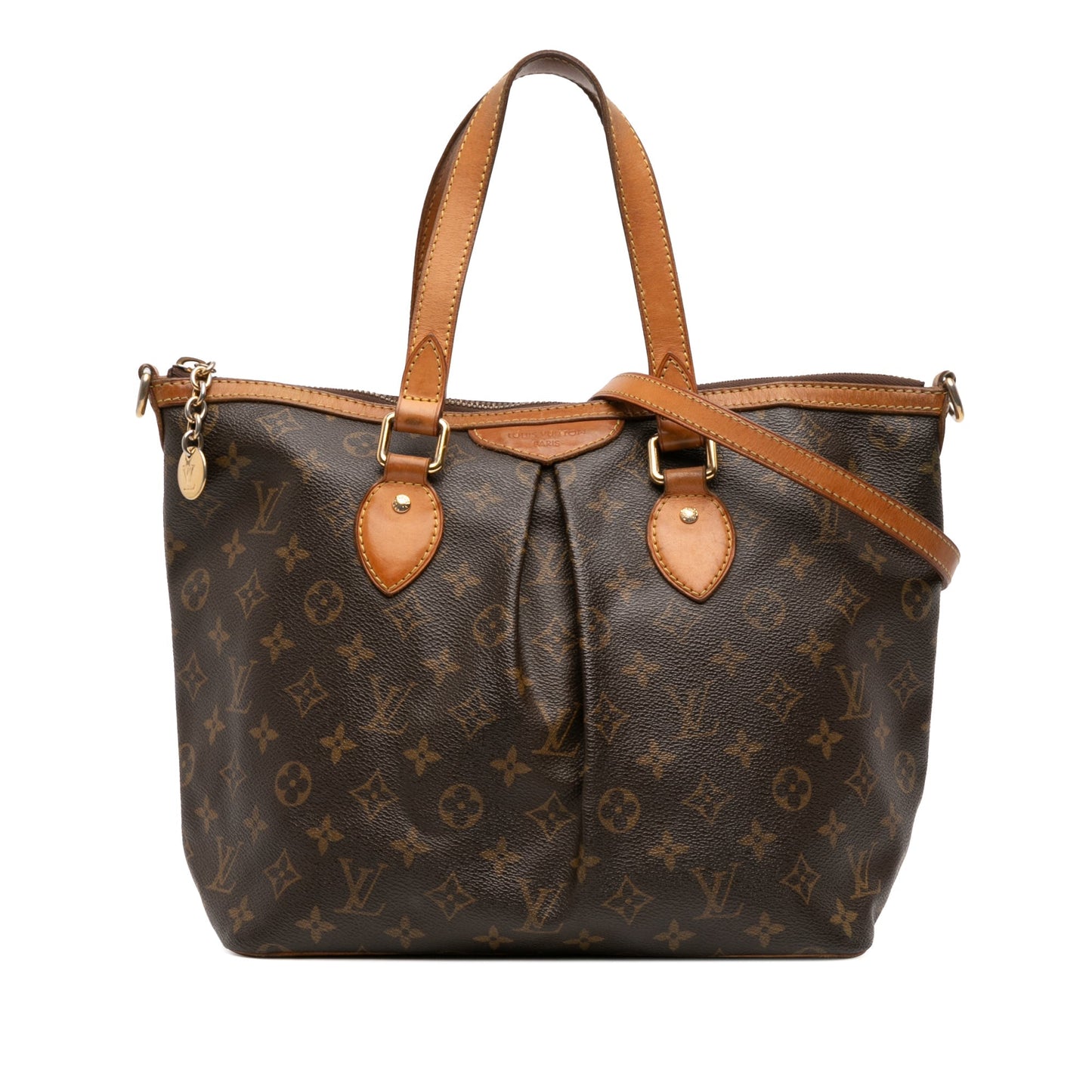 Brown Louis Vuitton Monogram Palermo PM Satchel
