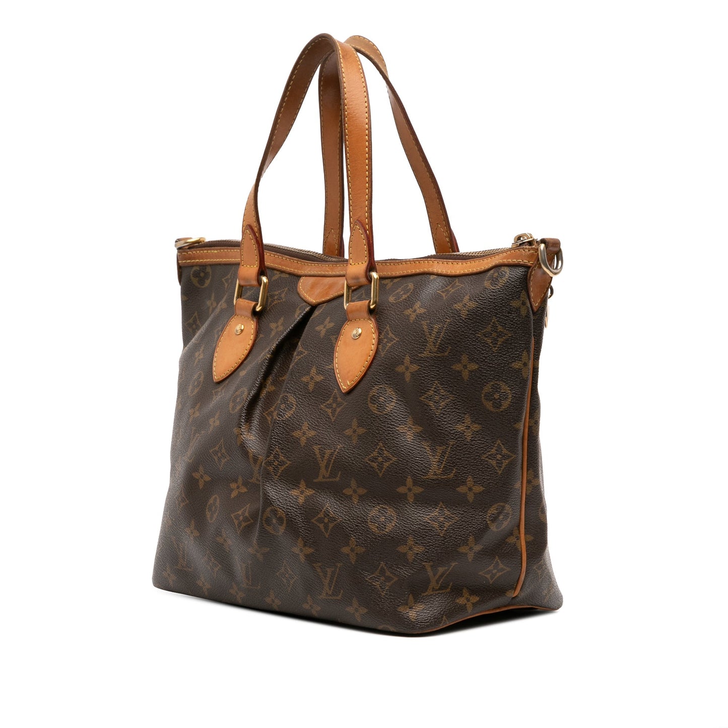 Brown Louis Vuitton Monogram Palermo PM Satchel