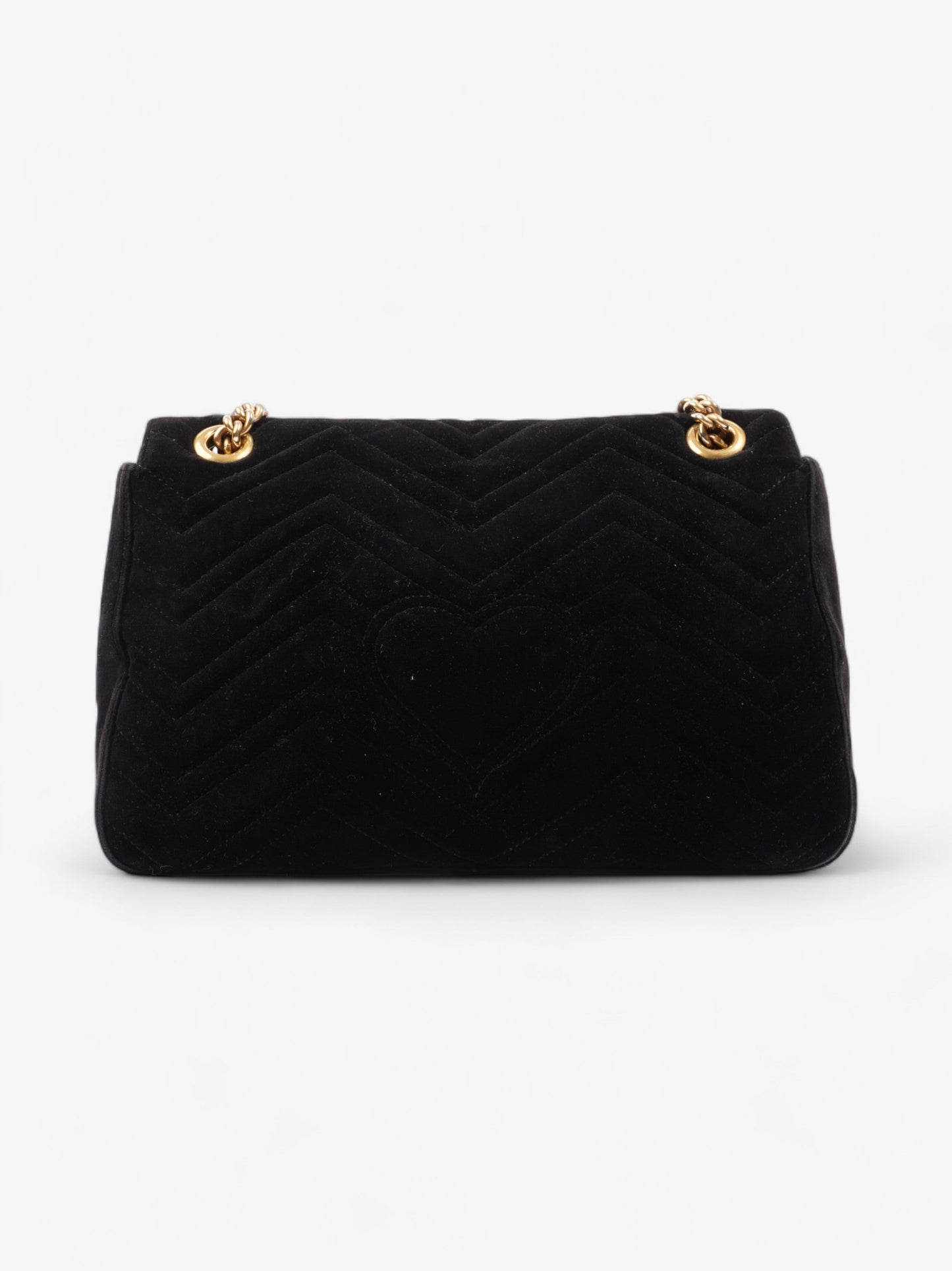 Gucci GG Marmont Flap Black Velvet Medium