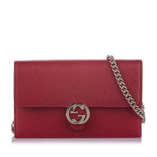 Gucci Chain Leather Crossbody