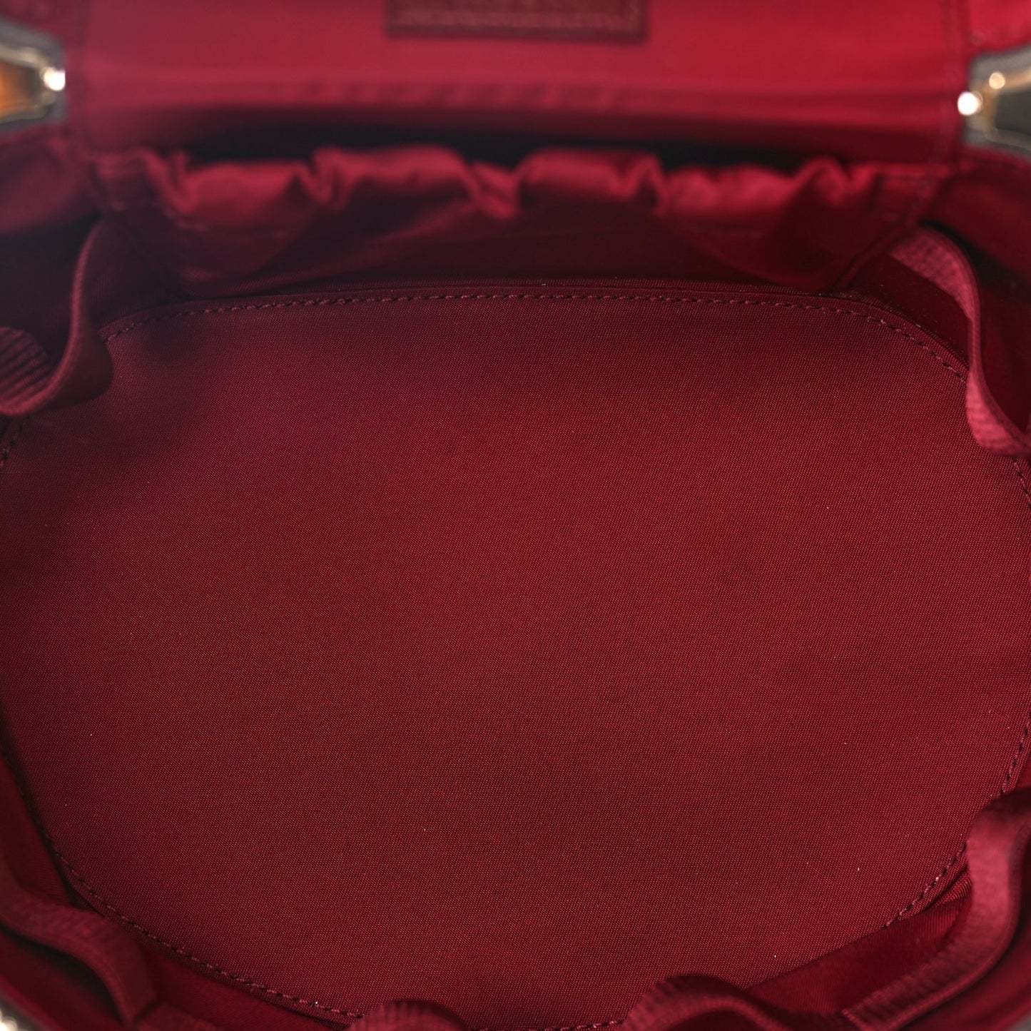 Gucci GG Supreme Monogram Ancora Calfskin Vanity Cosmetic Case Beige Ebony Rosso