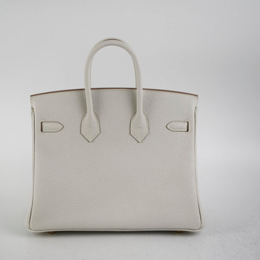 Hermes Birkin 25 Togo Gris Pale