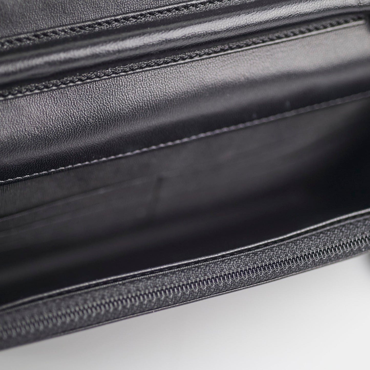 Chanel Flap Wallet On Chain Lambskin Black Crossbody Bag