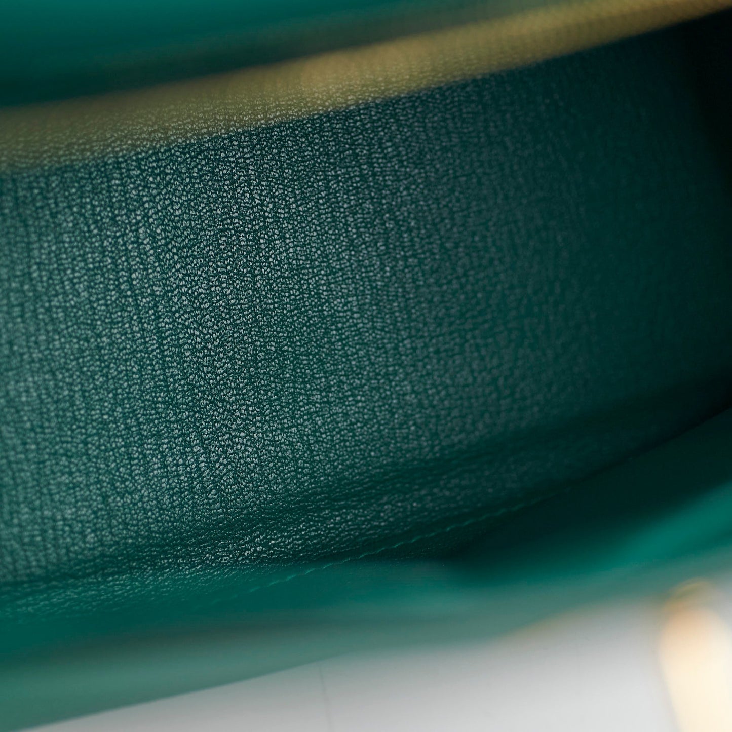 Hermes Kelly 28 Malachite Togo C Stamp