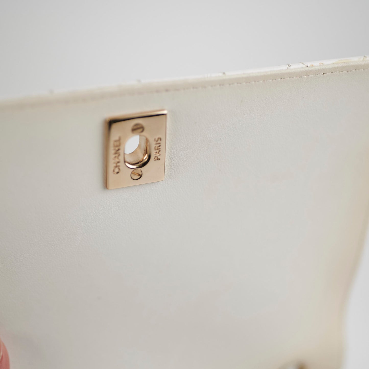 Deal of The Week - Chanel Square Crossbody Bag Ivory
