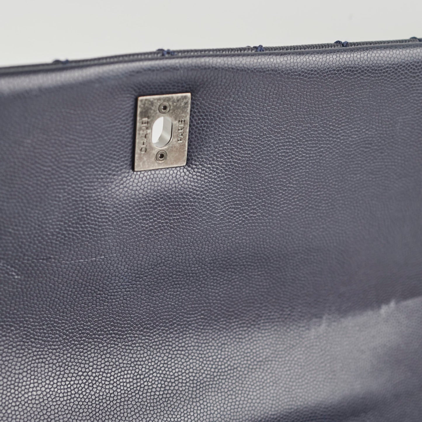 Chanel Caviar Large Coco Handle Navy 21series