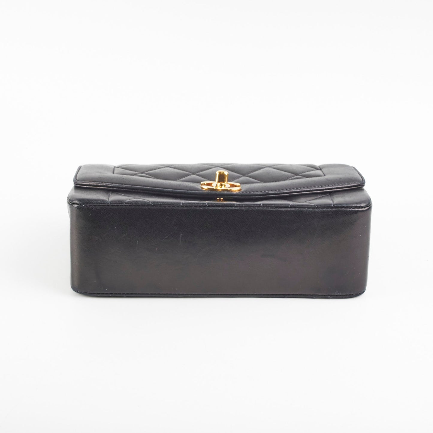 Chanel Small Diana Lambskin Black Flap Bag - Series 2