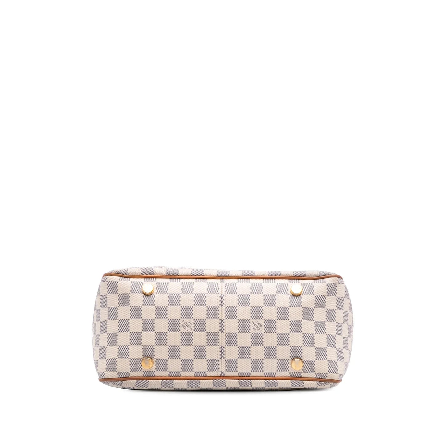 White Louis Vuitton Damier Azur Figheri PM Shoulder Bag