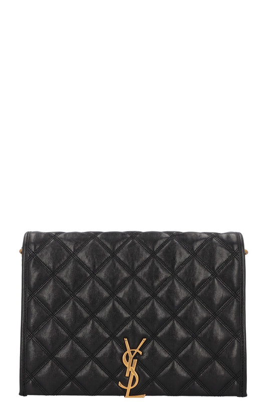 SAINT LAURENT Becky Shoulder Bag Quilted Black