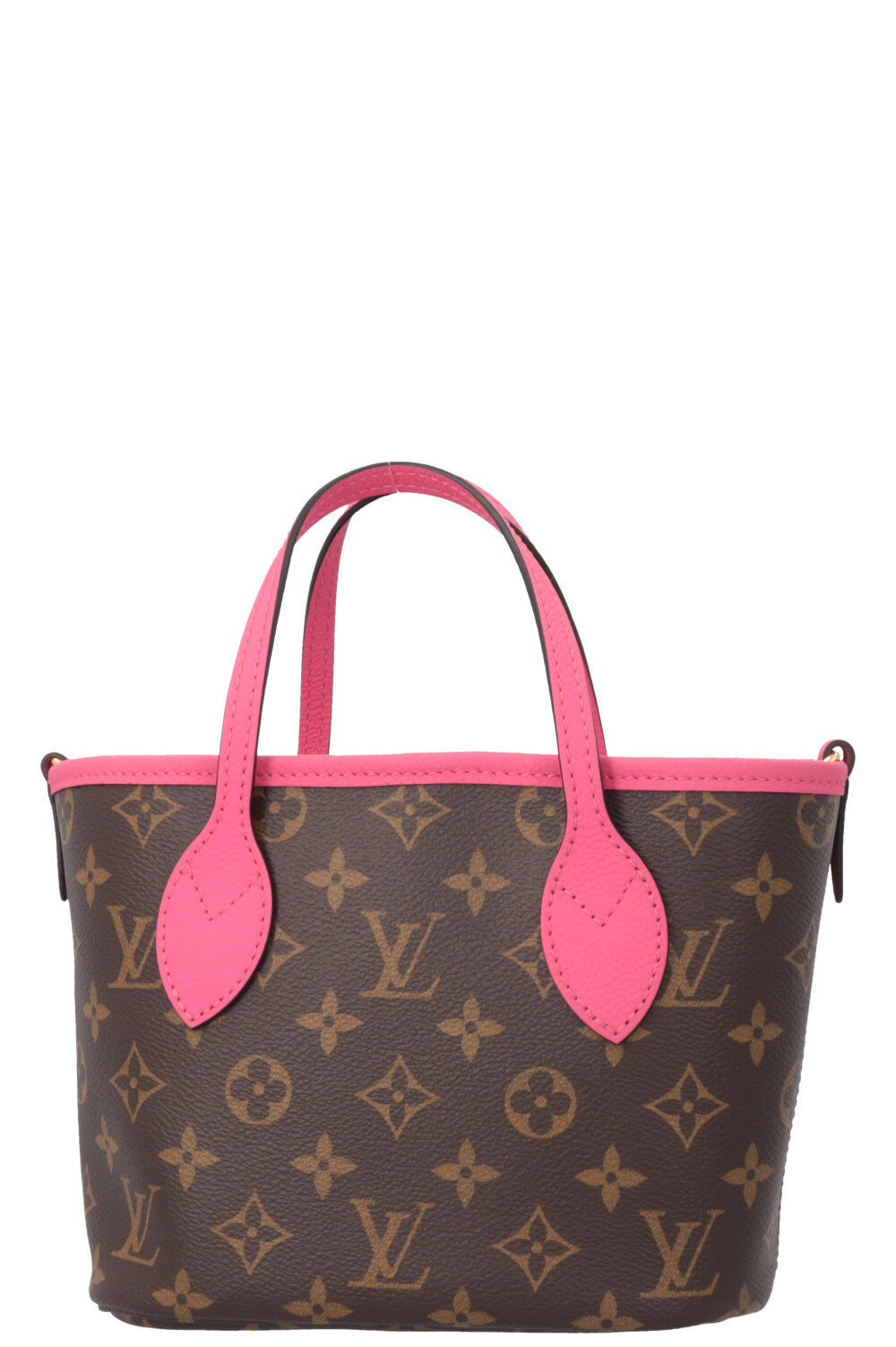 LOUIS VUITTON Neverfull Inside Out BB MNG Canvas Leather Fuchsia