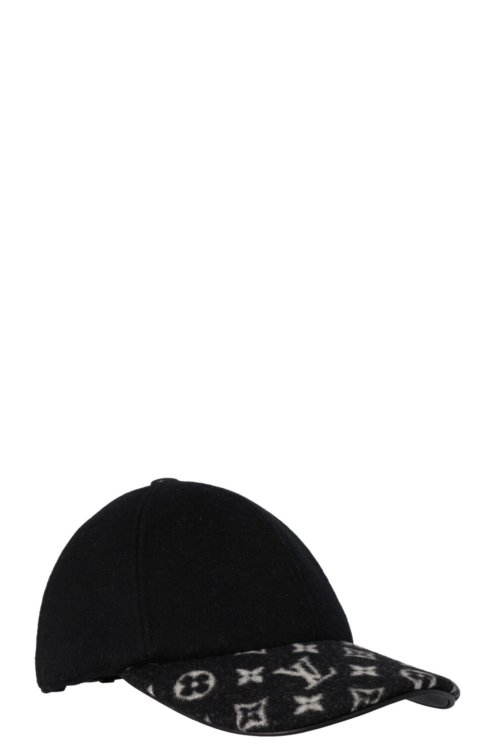LOUIS VUITTON Cap Wool MNG Black