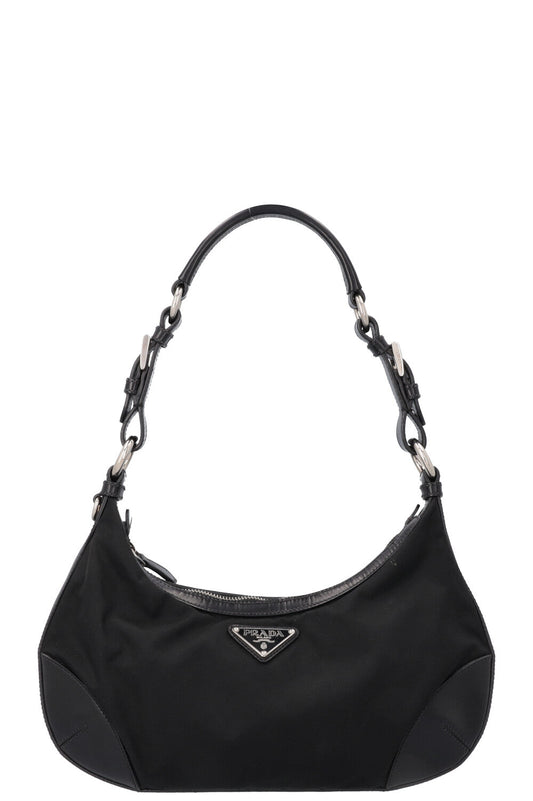PRADA Nylon Logo Bag Black
