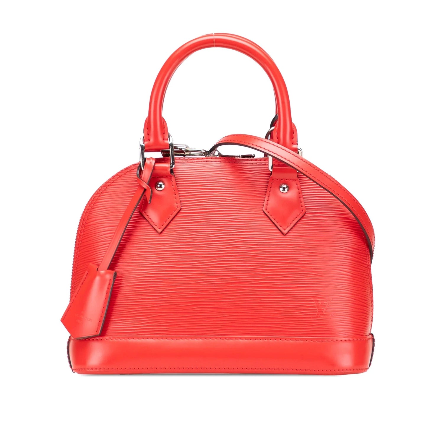 Red Louis Vuitton Epi Alma BB Satchel