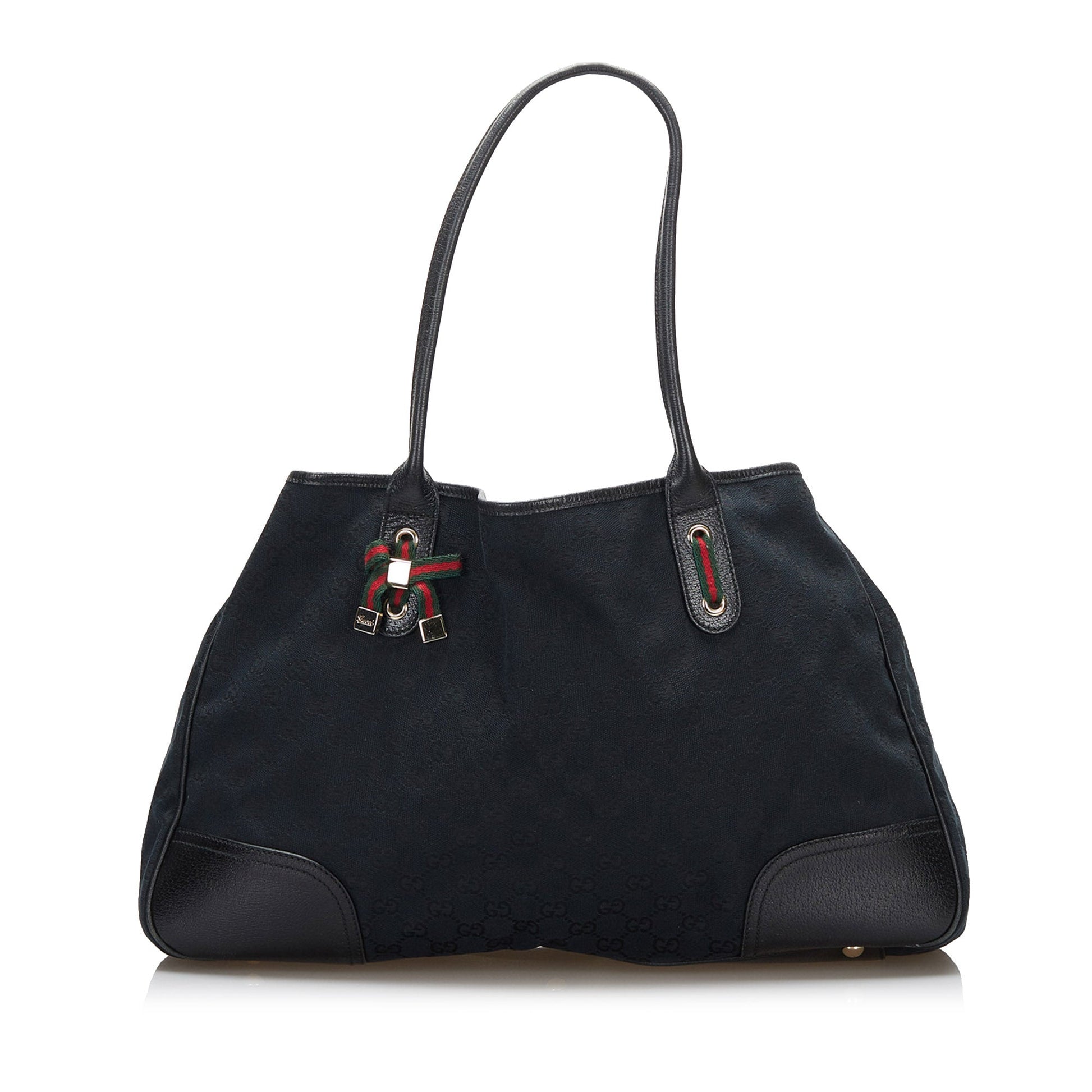 Gucci Princy Leather Canvas Tote Style 3