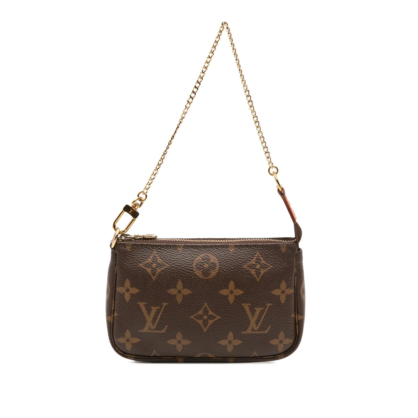 Brown Louis Vuitton Monogram Mini Pochette Accessoires Handbag
