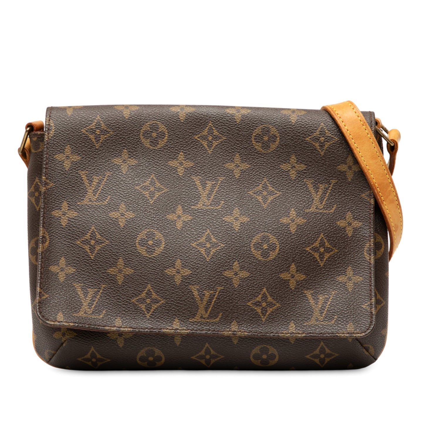 Brown Louis Vuitton Monogram Mtte Tango Long Strap Crossbody Bag