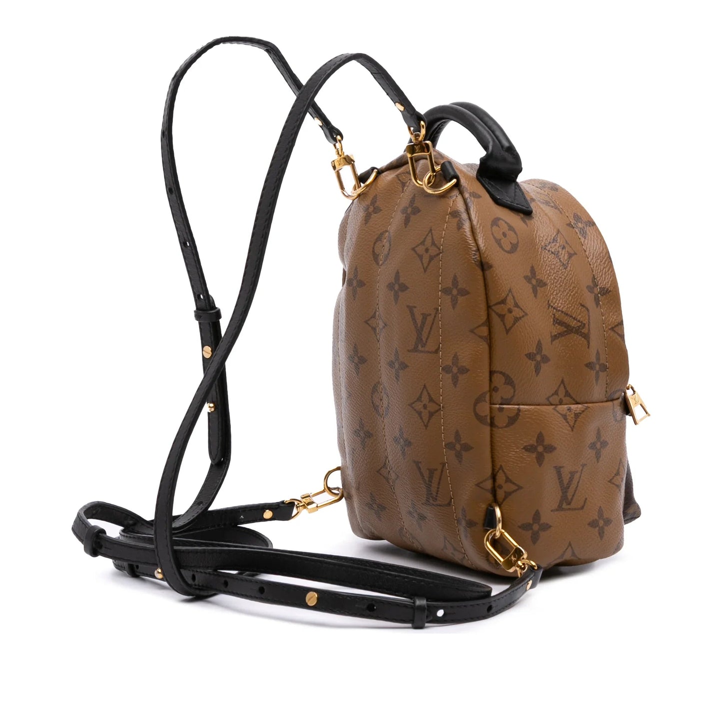 Brown Louis Vuitton Monogram Reverse Mini Palm Springs Backpack
