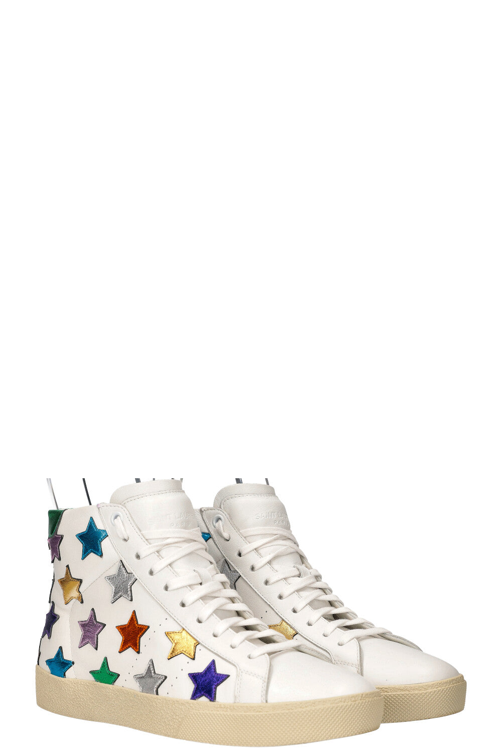 SAINT LAURENT High Top Sneakers Stars