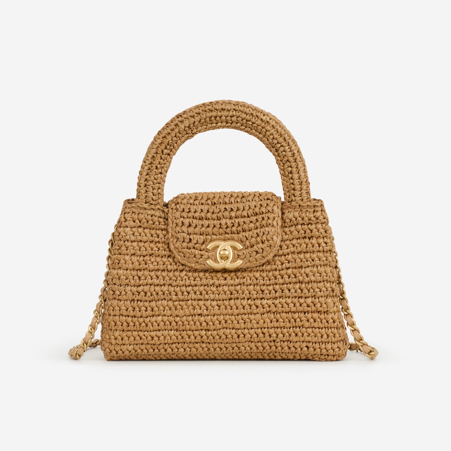 Chanel Small Kelly Re-Edition - Braided Raffia | Gold Hardware