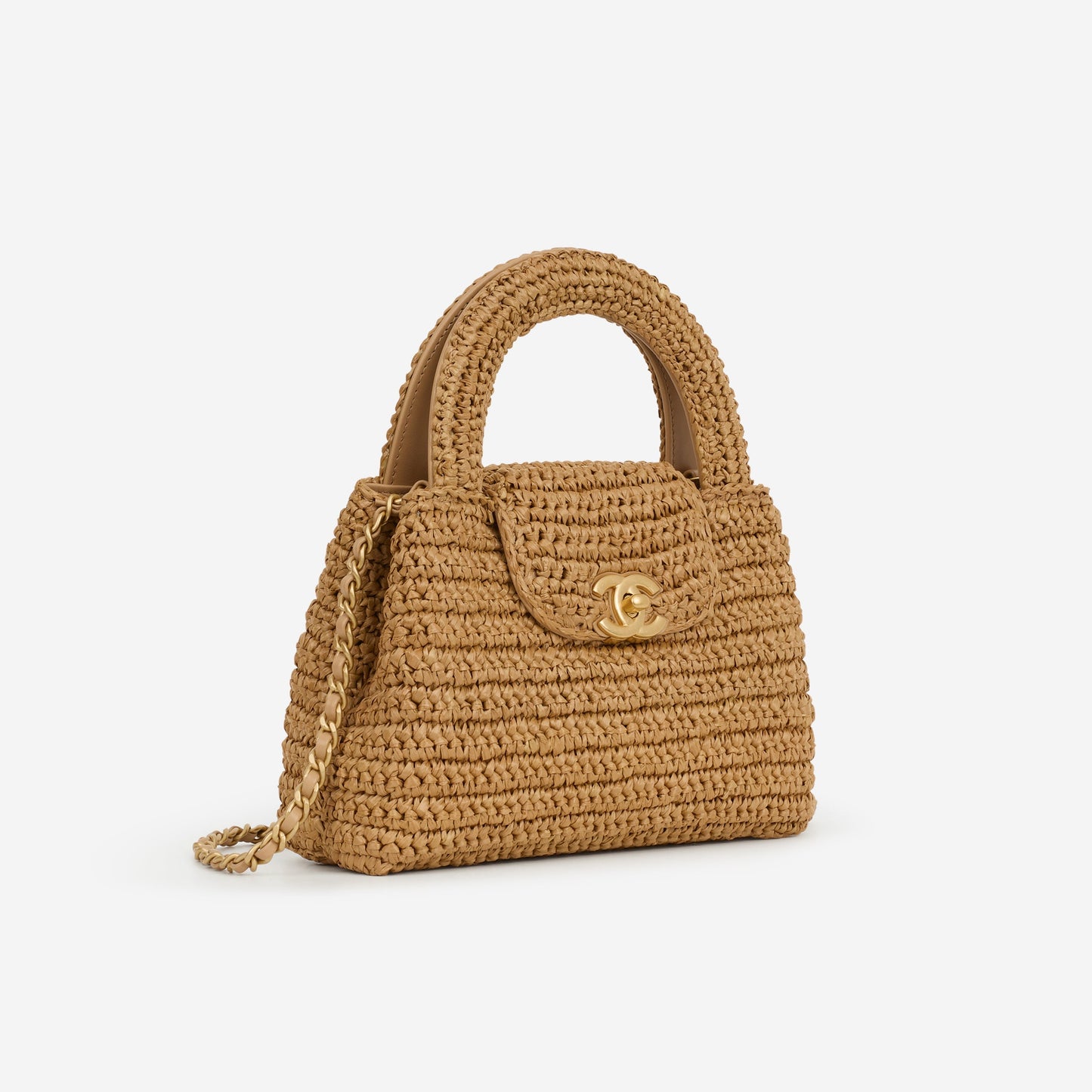 Chanel Small Kelly Re-Edition - Braided Raffia | Gold Hardware