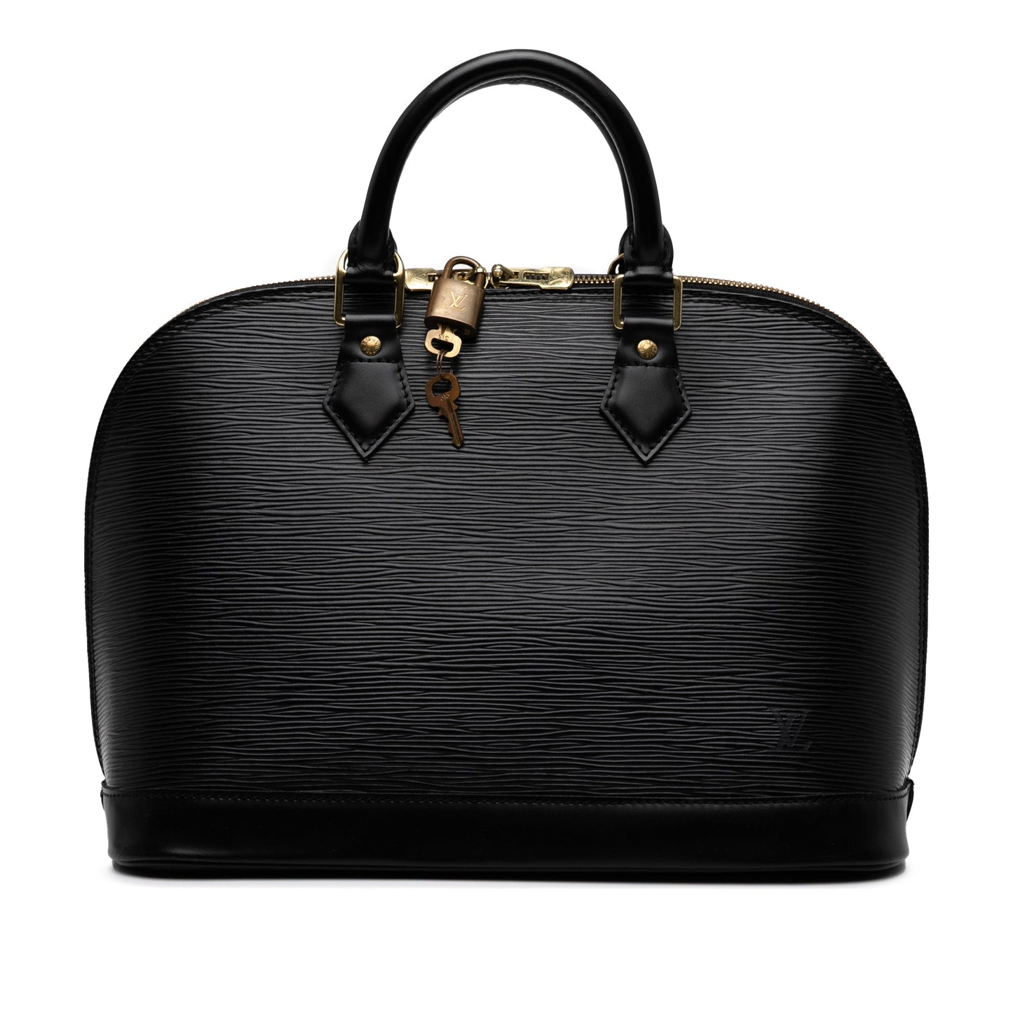 Black Louis Vuitton Epi Alma PM Handbag