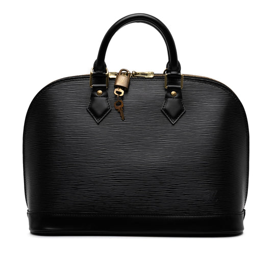 Black Louis Vuitton Epi Alma PM Handbag