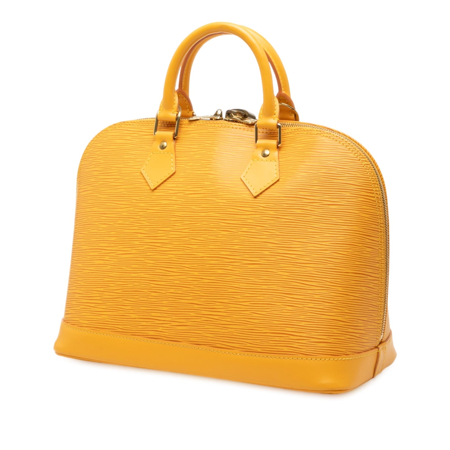 Yellow Louis Vuitton Epi Alma PM Handbag
