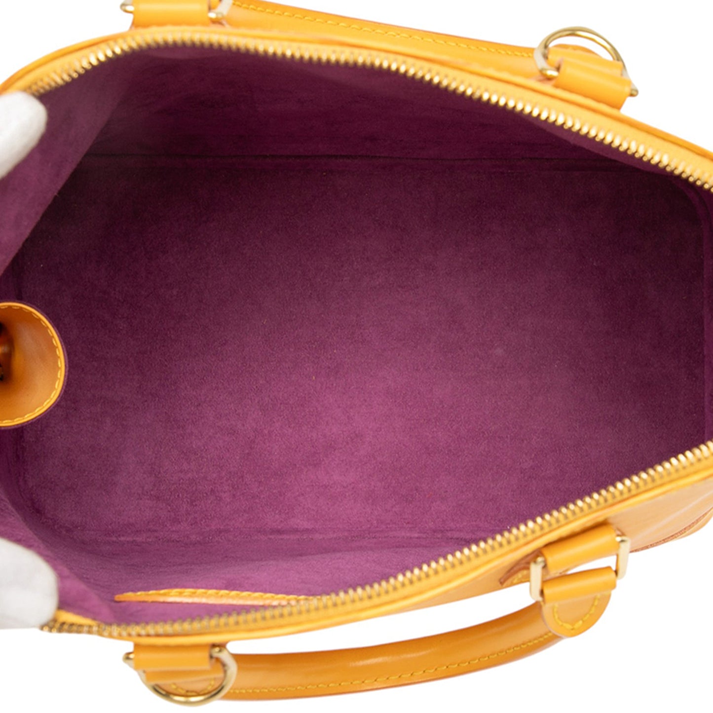 Yellow Louis Vuitton Epi Alma PM Handbag