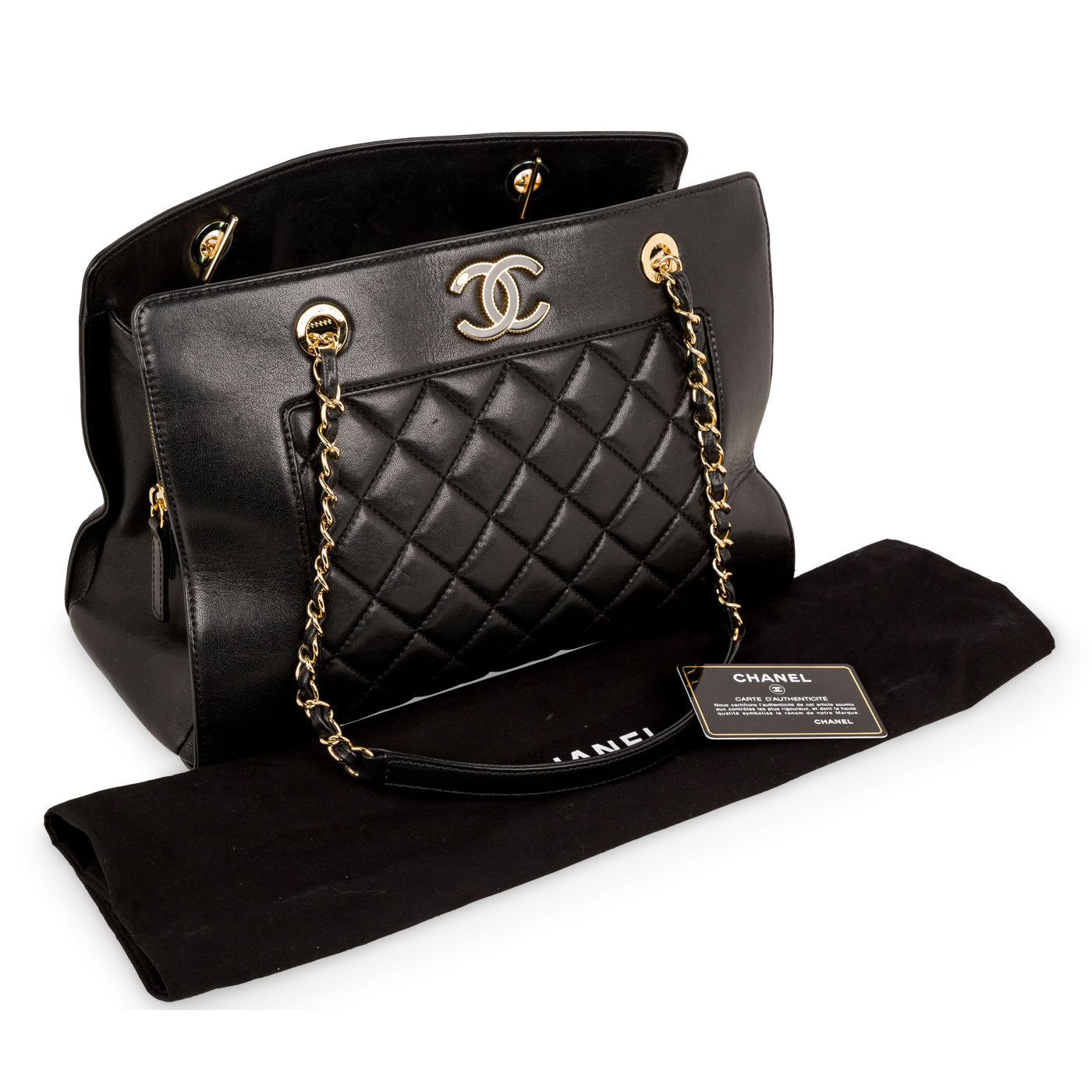 Chanel Quilted Shopper Tote