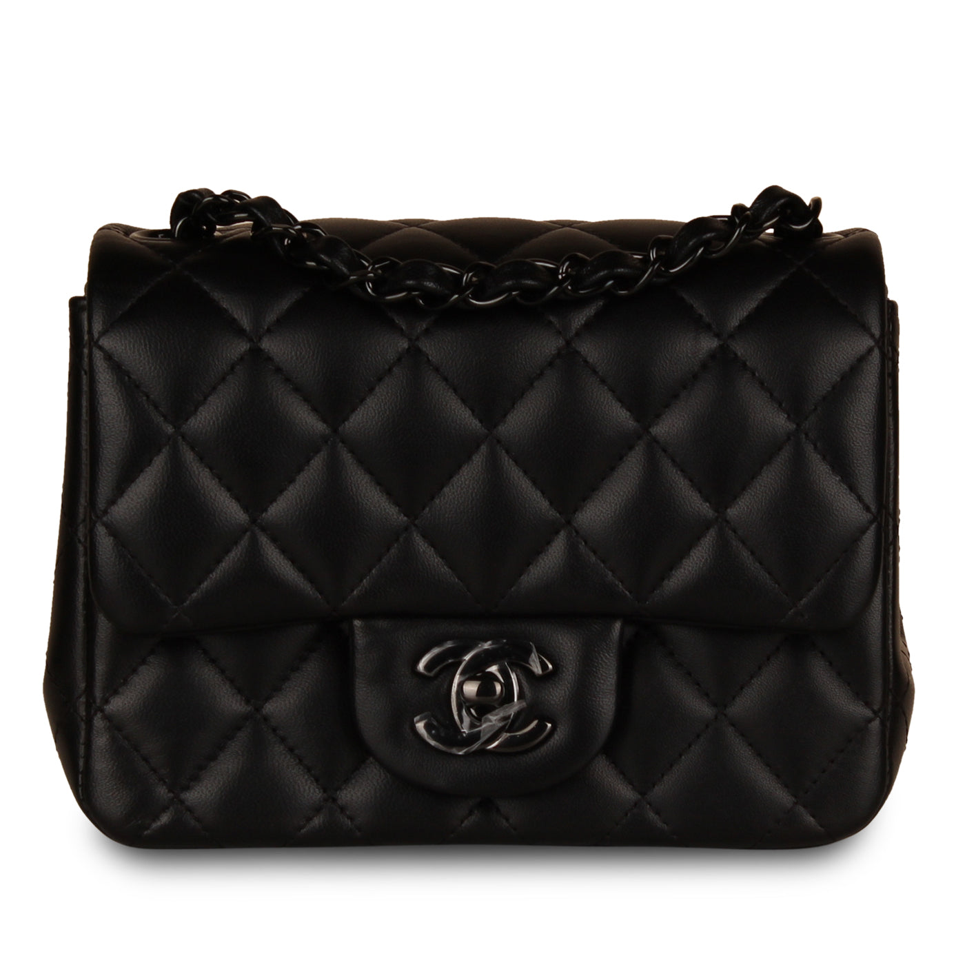 Chanel Classic Flap Bag - Mini Square So Black