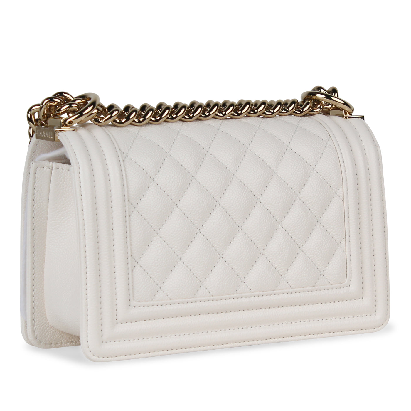 Chanel White Boy Bag - Small