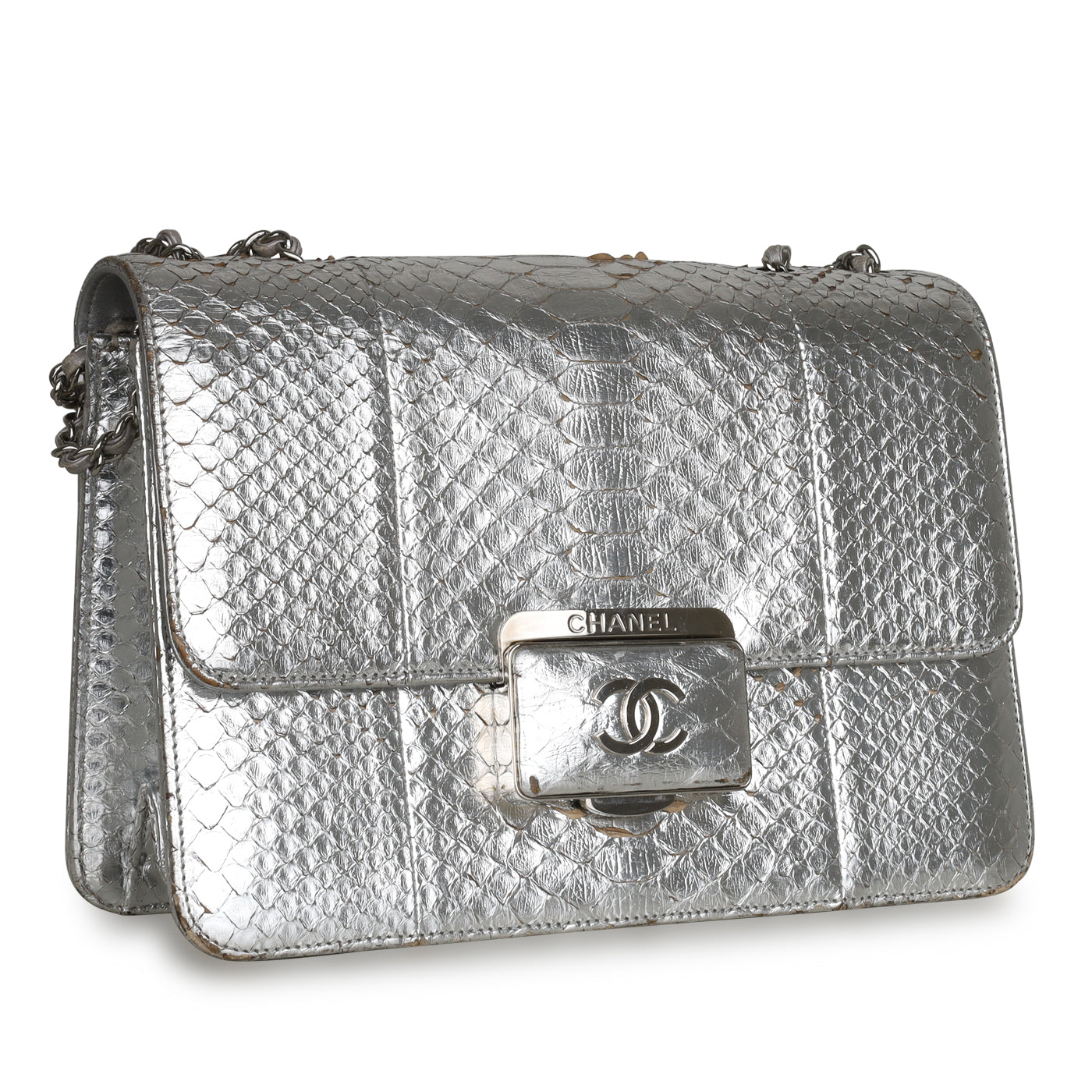 Chanel Python Flap Bag - Metallic
