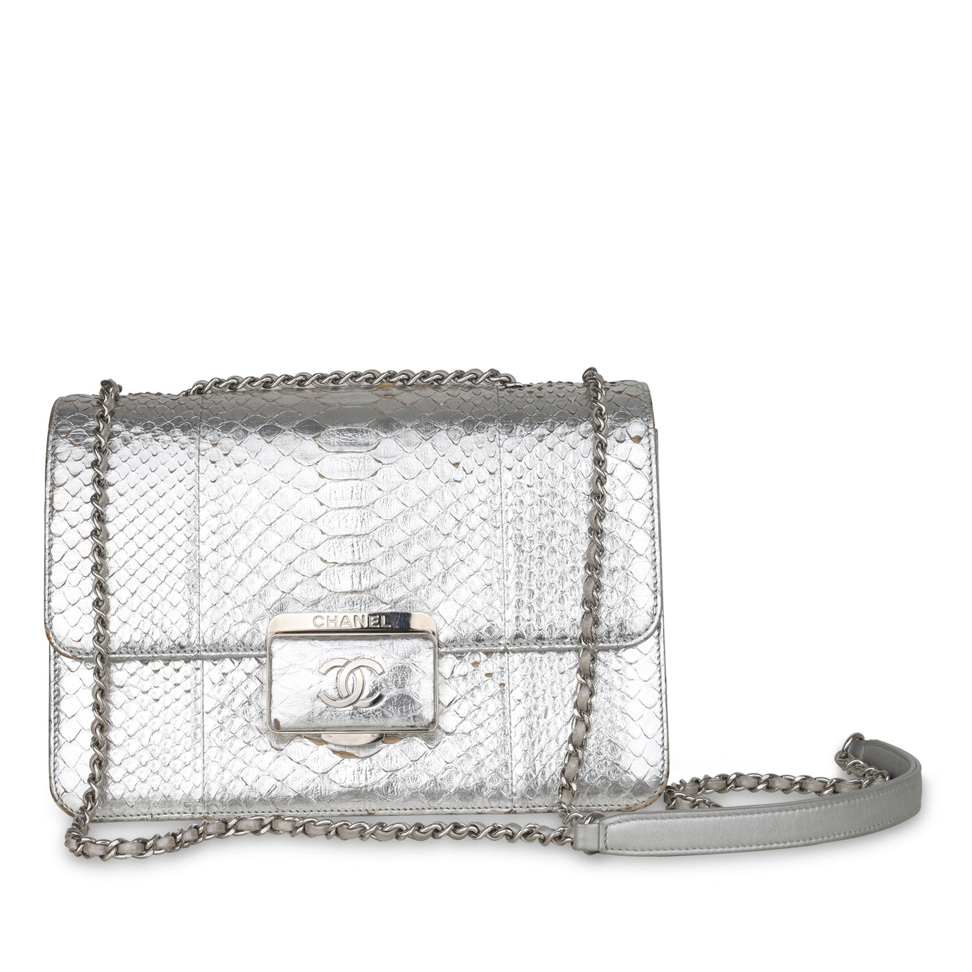 Chanel Python Flap Bag - Metallic