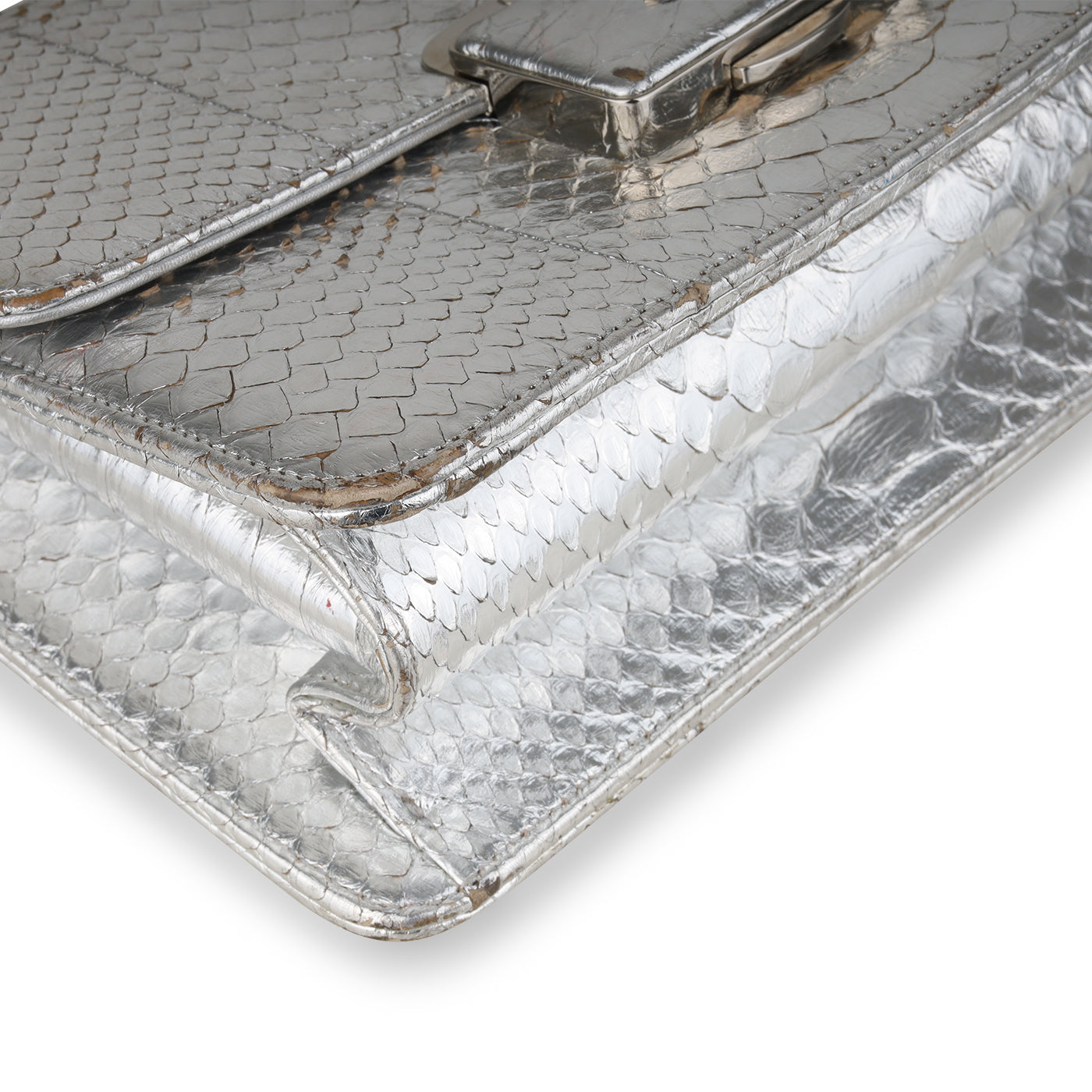 Chanel Python Flap Bag - Metallic