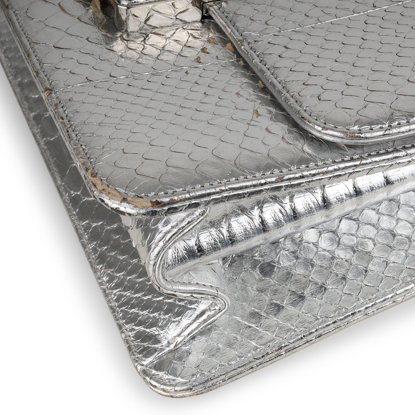 Chanel Python Flap Bag - Metallic