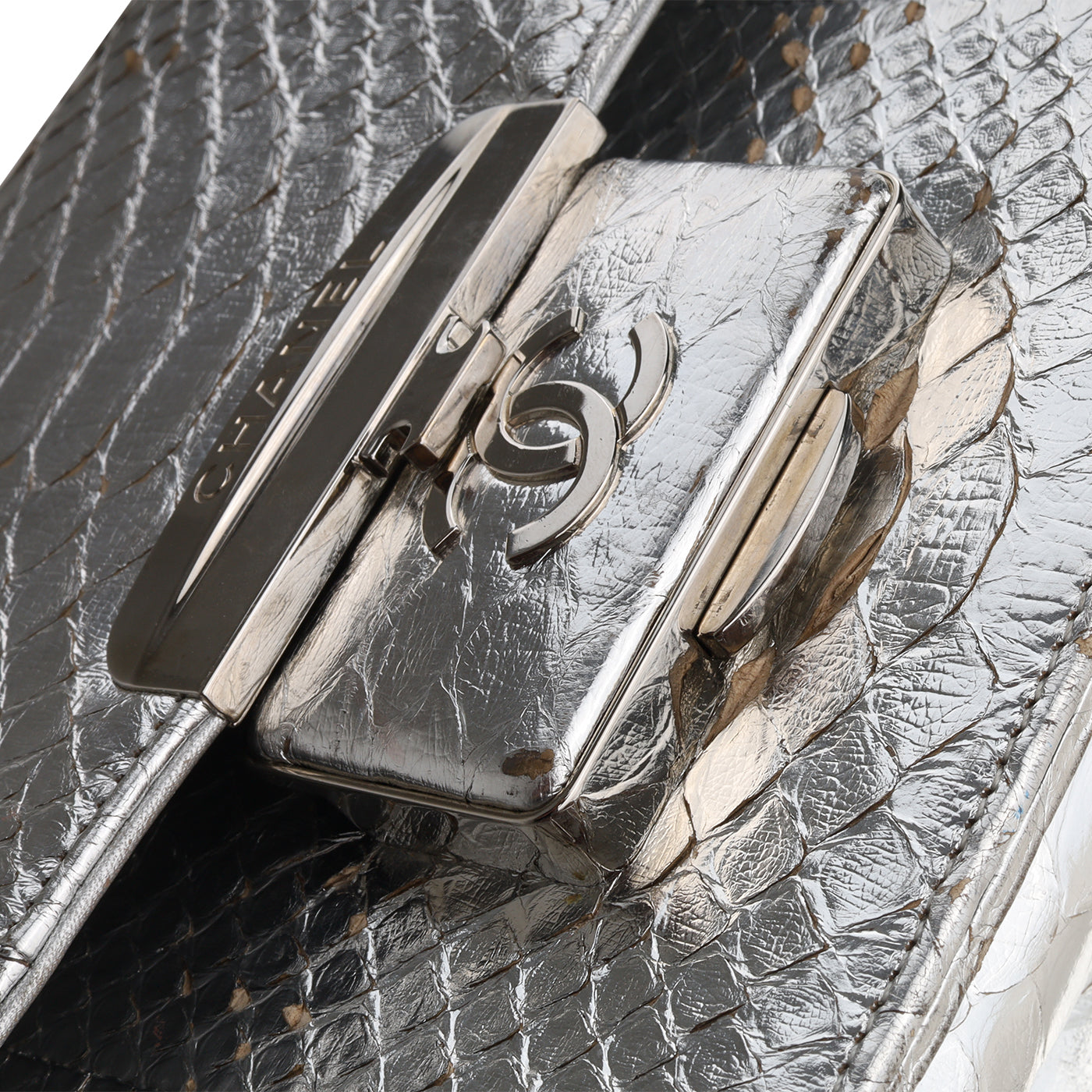 Chanel Python Flap Bag - Metallic
