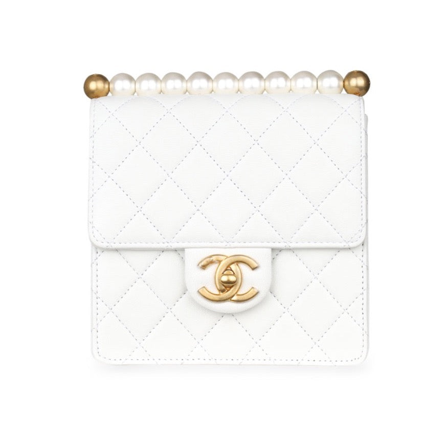 Chanel Vertical Pearl Flap Bag