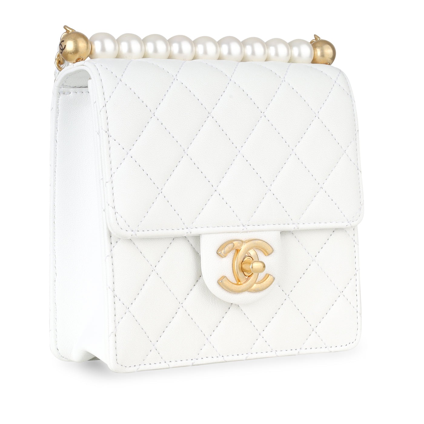 Chanel Vertical Pearl Flap Bag