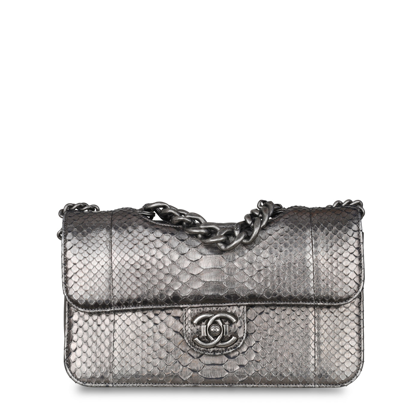 Chanel Python Flap Bag - Metallic