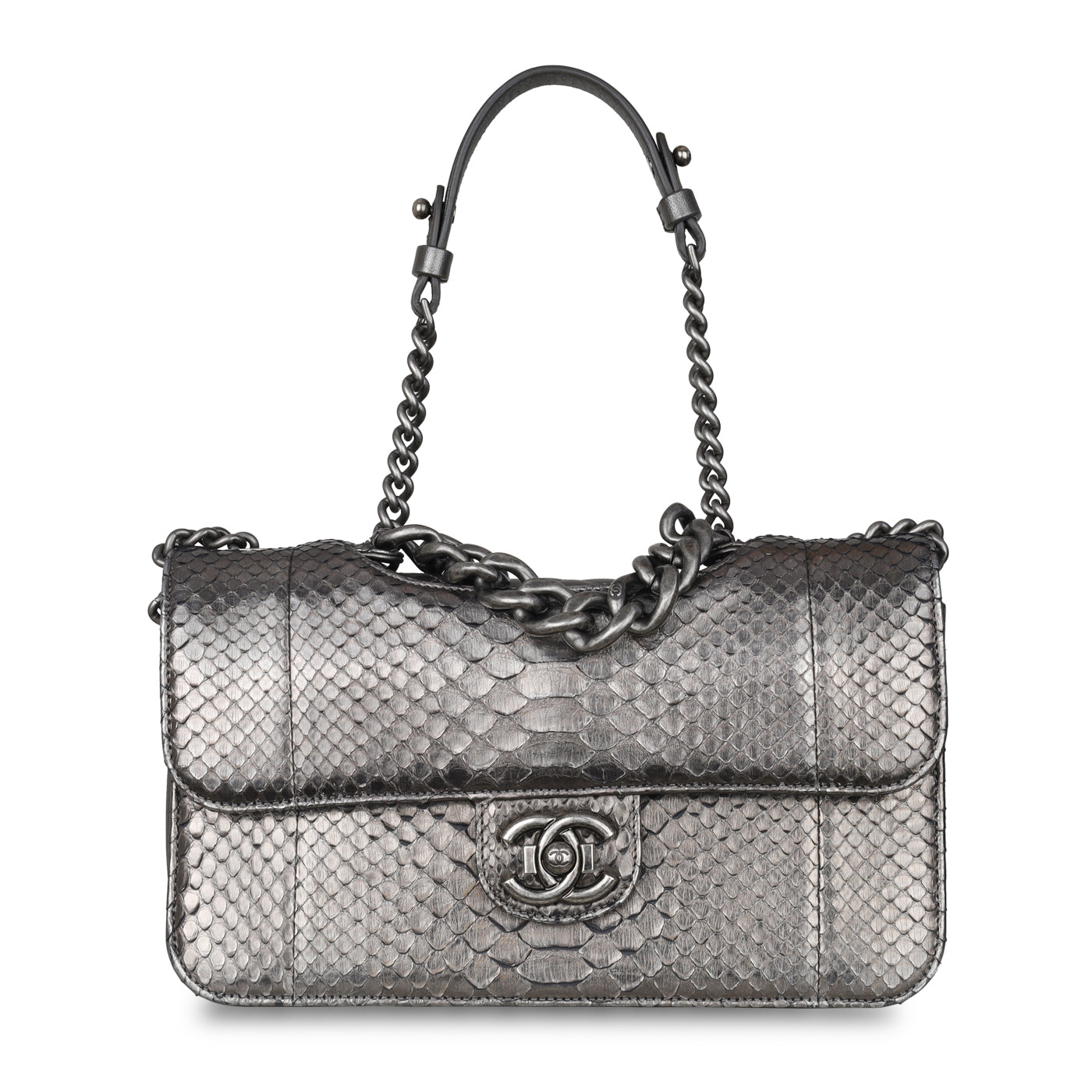 Chanel Python Flap Bag - Metallic
