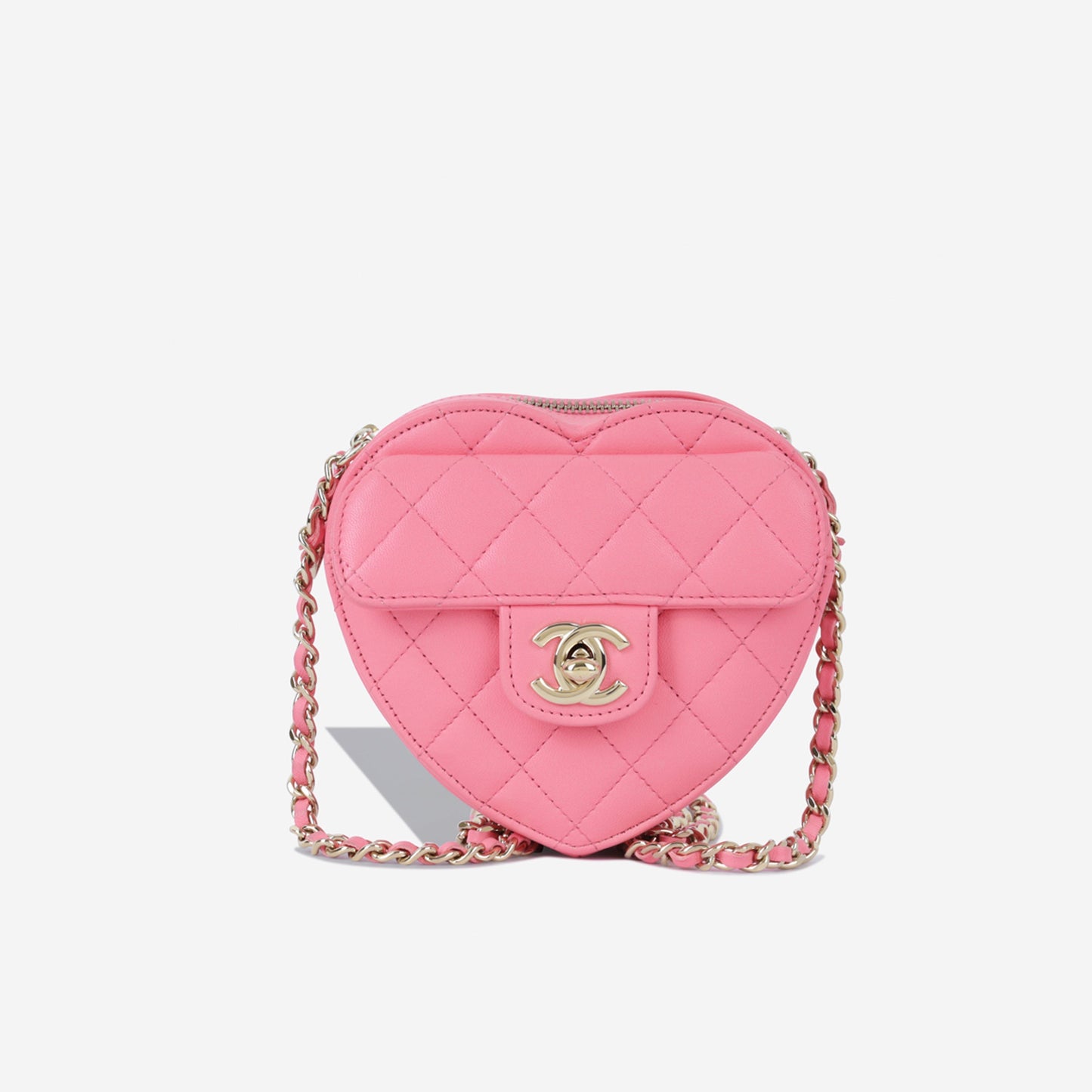Chanel Small Heart Bag - Pink