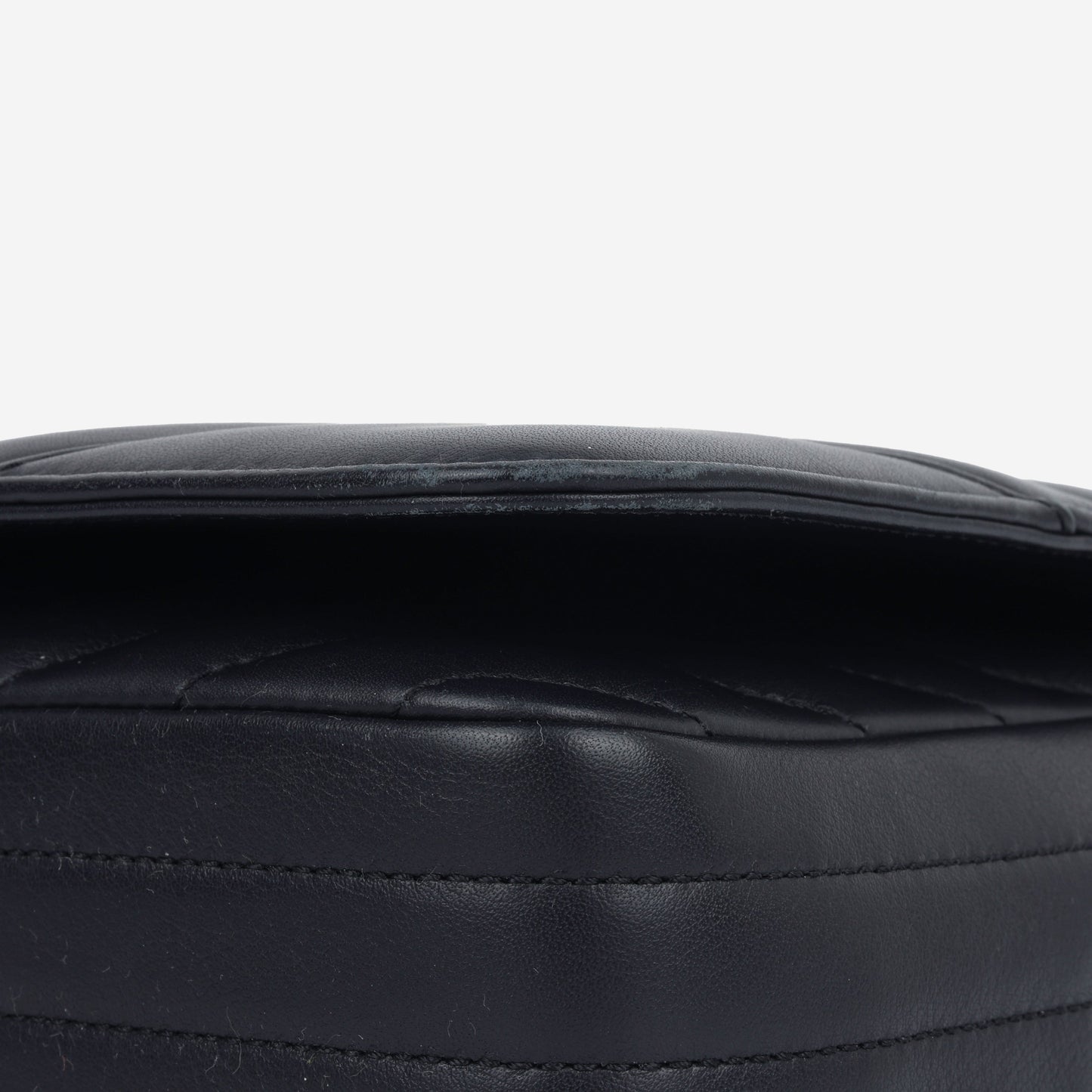 Chanel Large Classic Chevron Flap - Navy