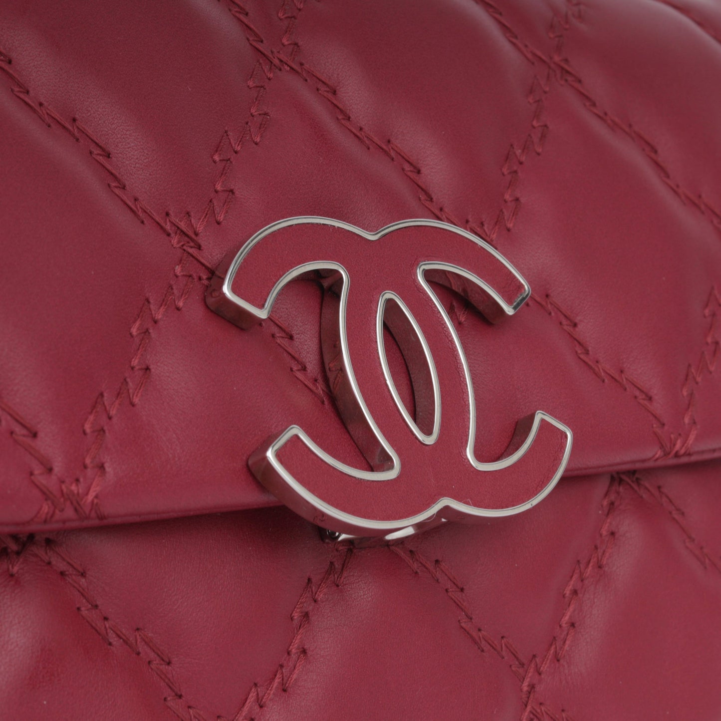 Chanel Double Stitch Hamptons Flap Bag