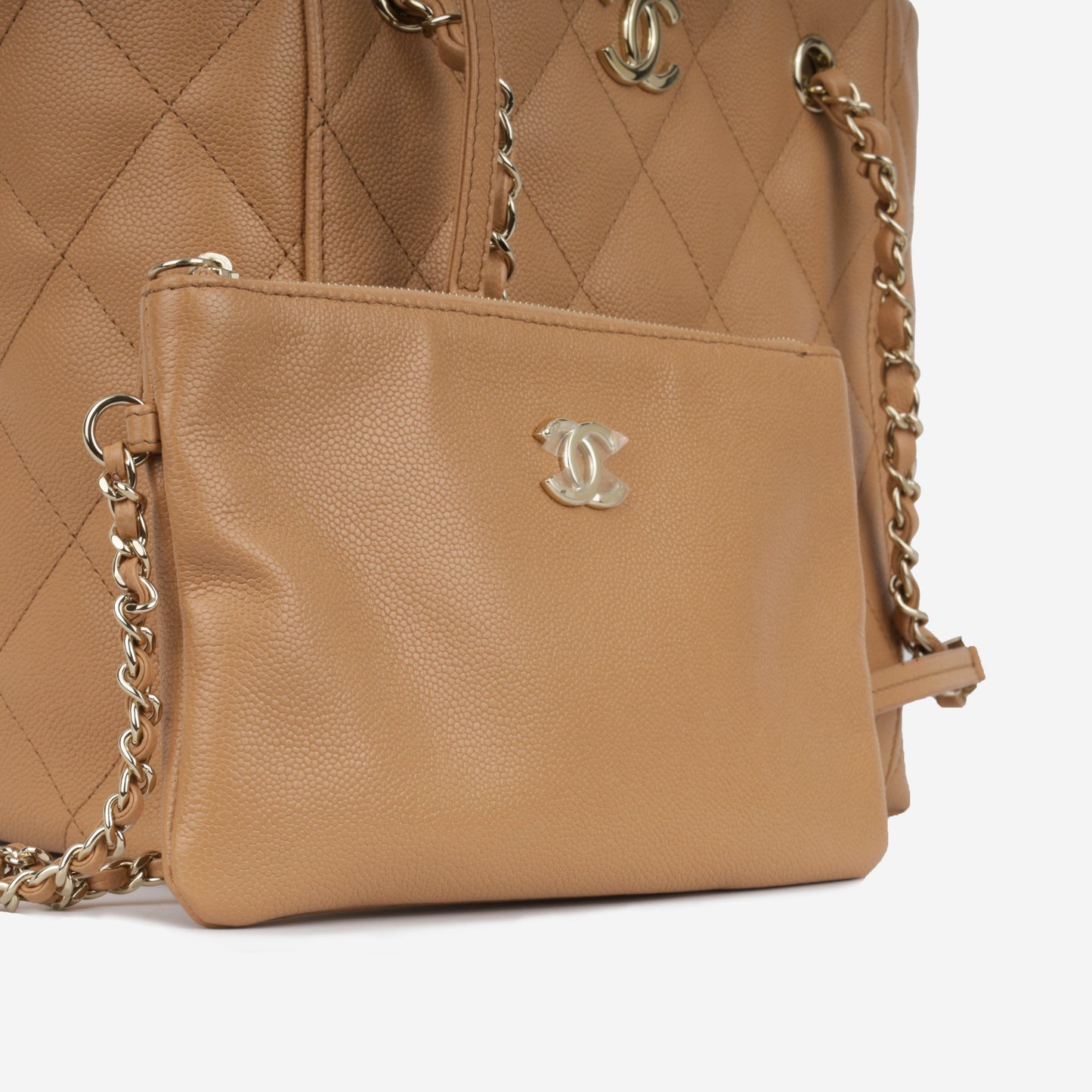 Chanel Large CC Shopping Tote - Caramel