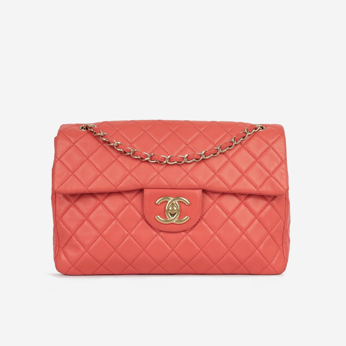 Chanel XL Maxi Flap - Coral