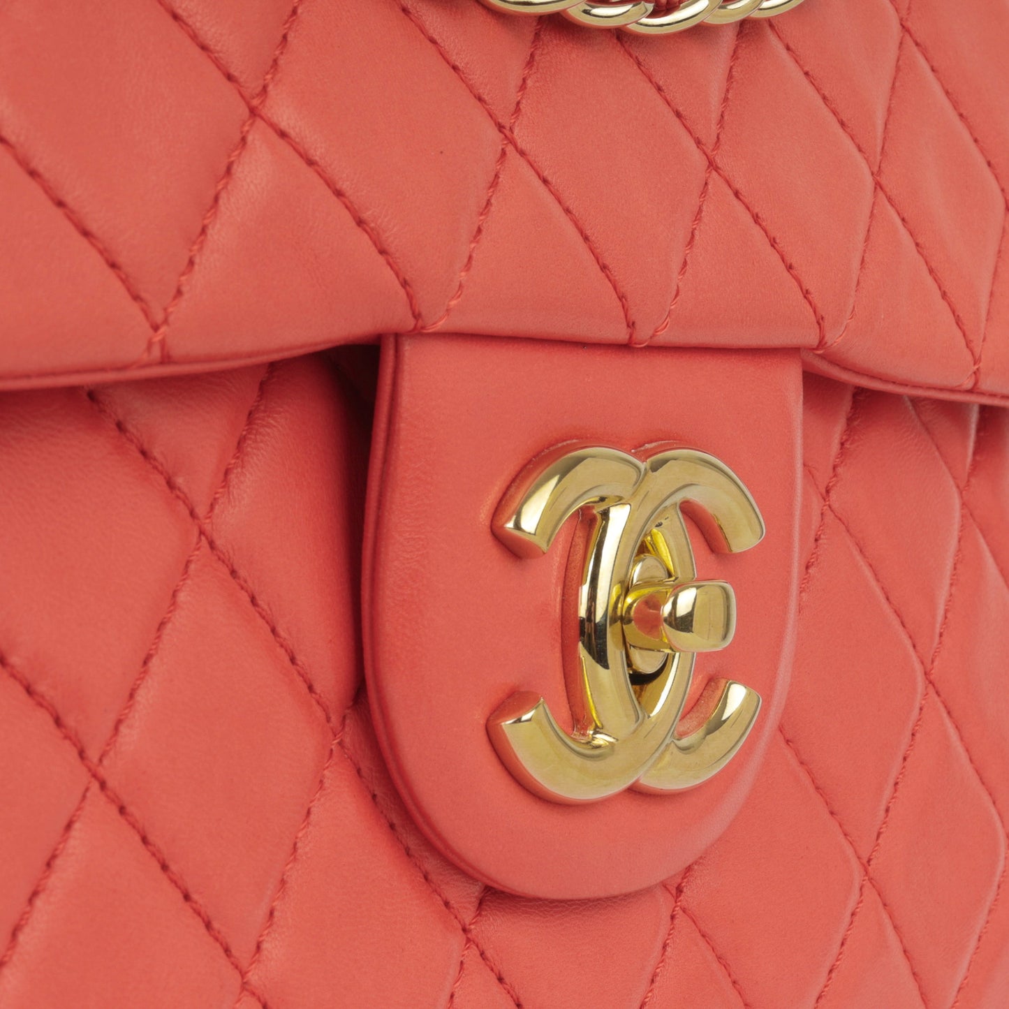 Chanel XL Maxi Flap - Coral