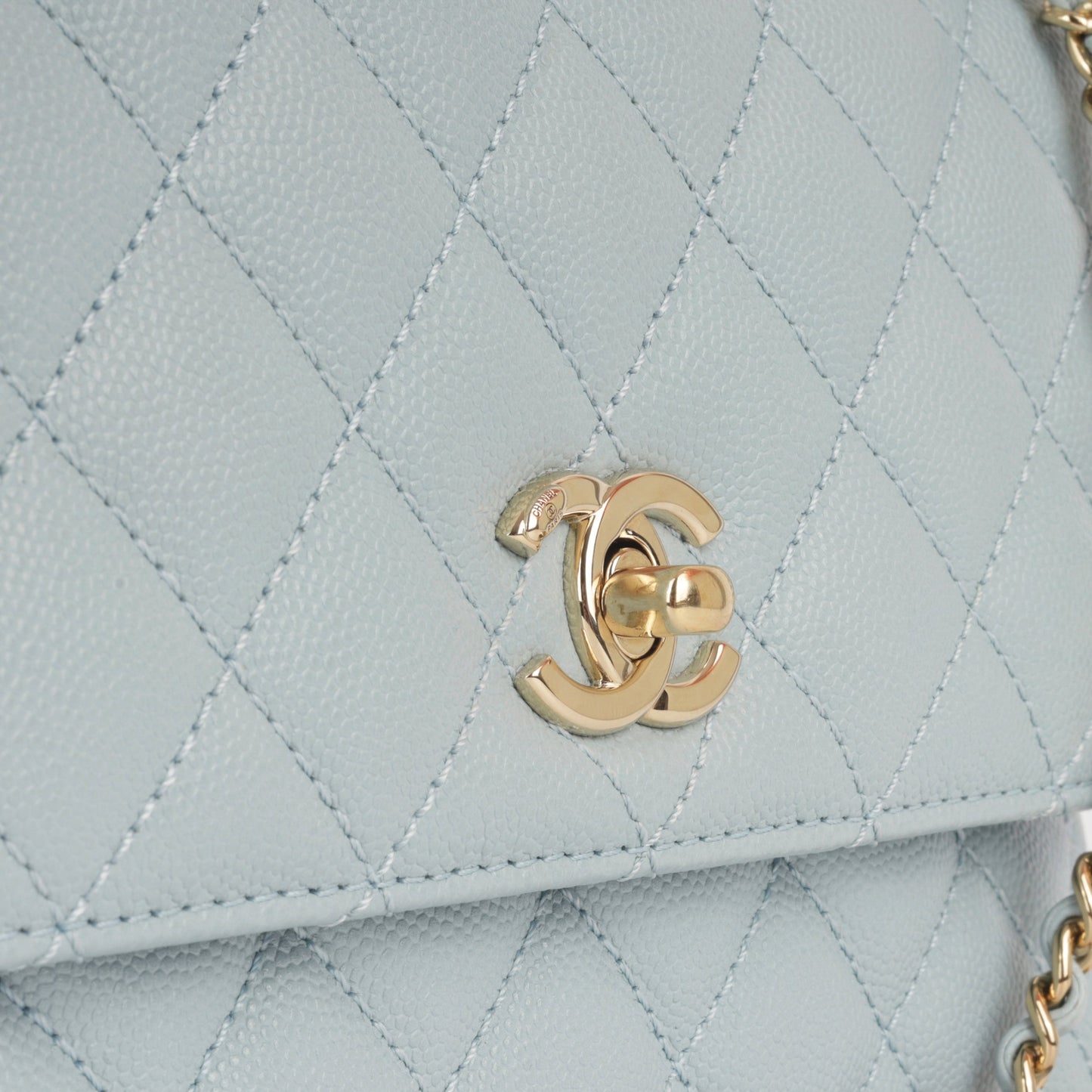 Chanel Small Coco Handle - Light Blue
