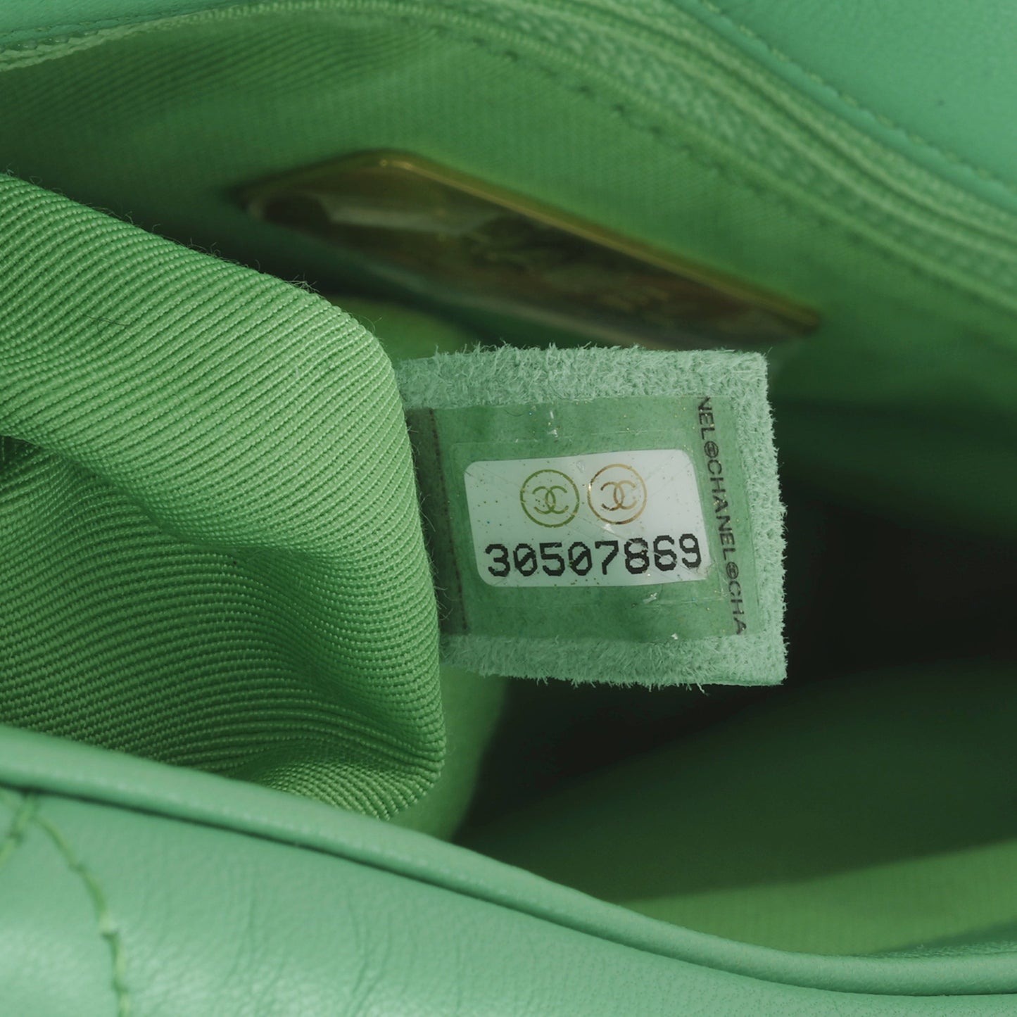 Chanel Large 19 Flap - Green Lambskin | Gold Hardware