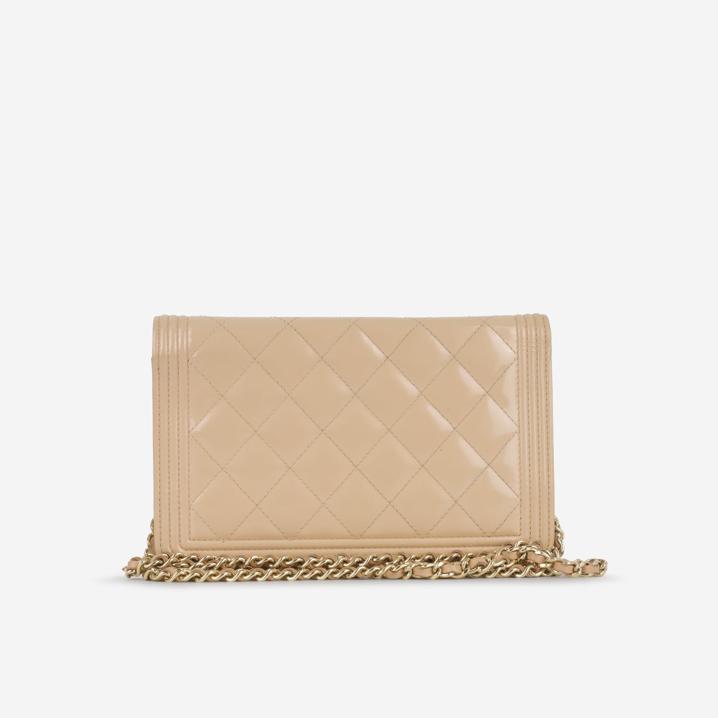 Chanel Boy WOC - Iridescent Pink Patent | Champagne Gold Hardware