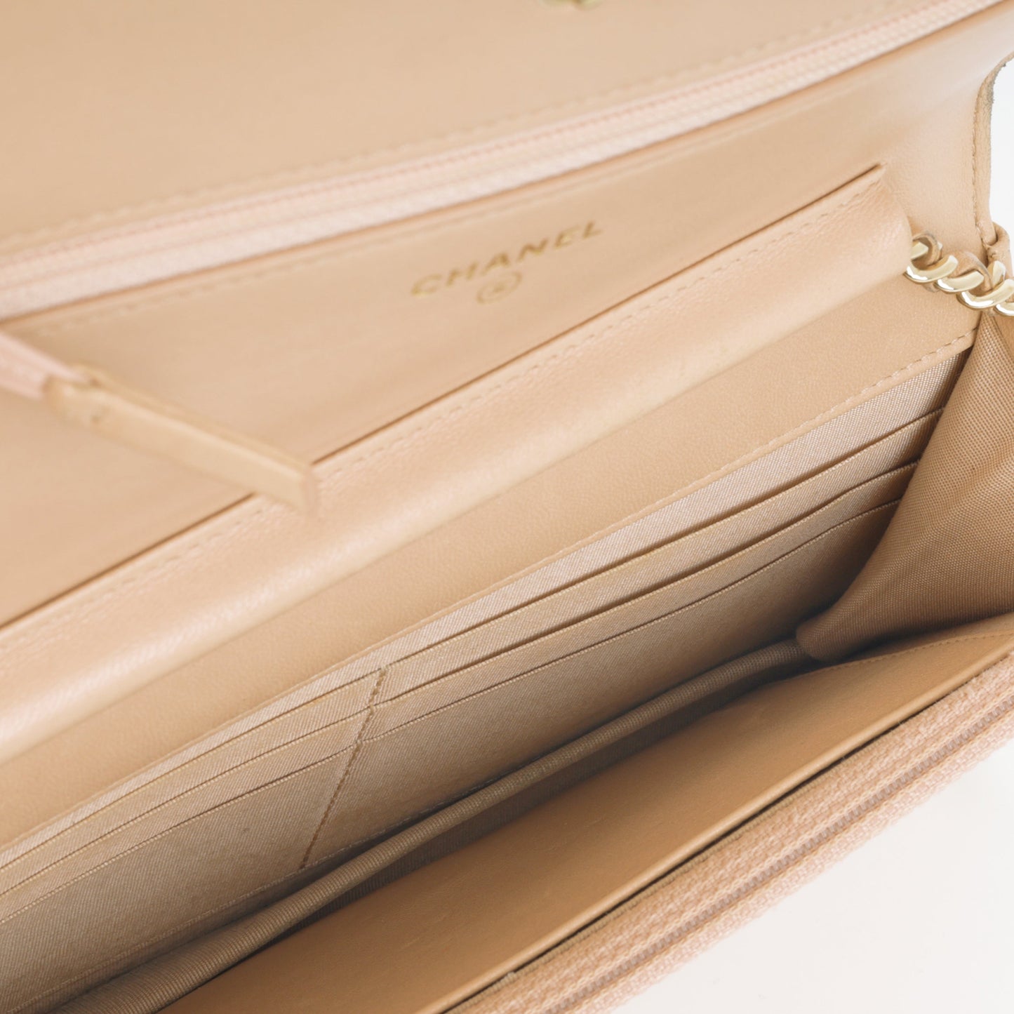 Chanel Boy WOC - Iridescent Pink Patent | Champagne Gold Hardware